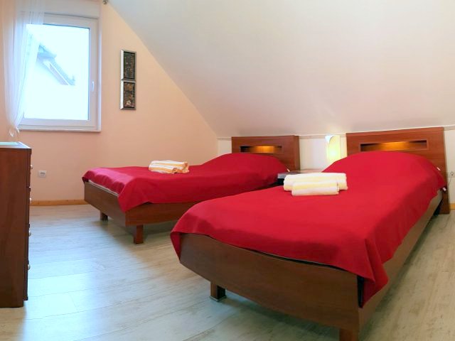 Schlafzimmer der Ferienwohnung 2 in Ganzlin bei Plau am See Mecklenburgische Seenplatte